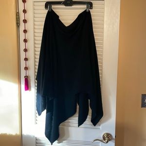 Black cashmere Inhabit poncho
